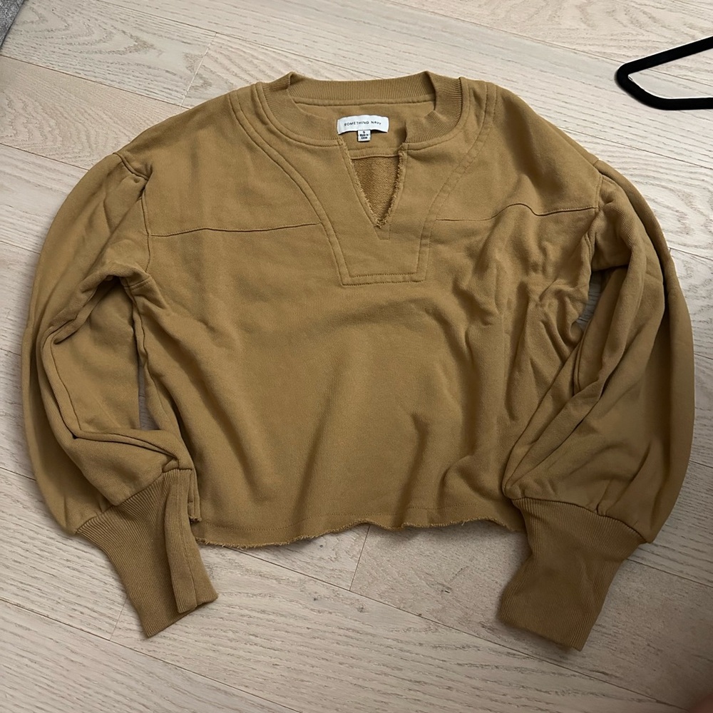 NWOT Something Navy Tan Sweatshirt (from set)